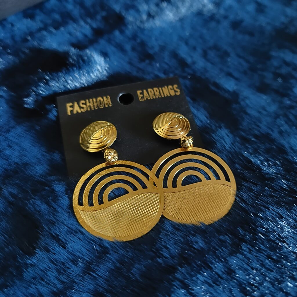 Gold Korean Earrings.